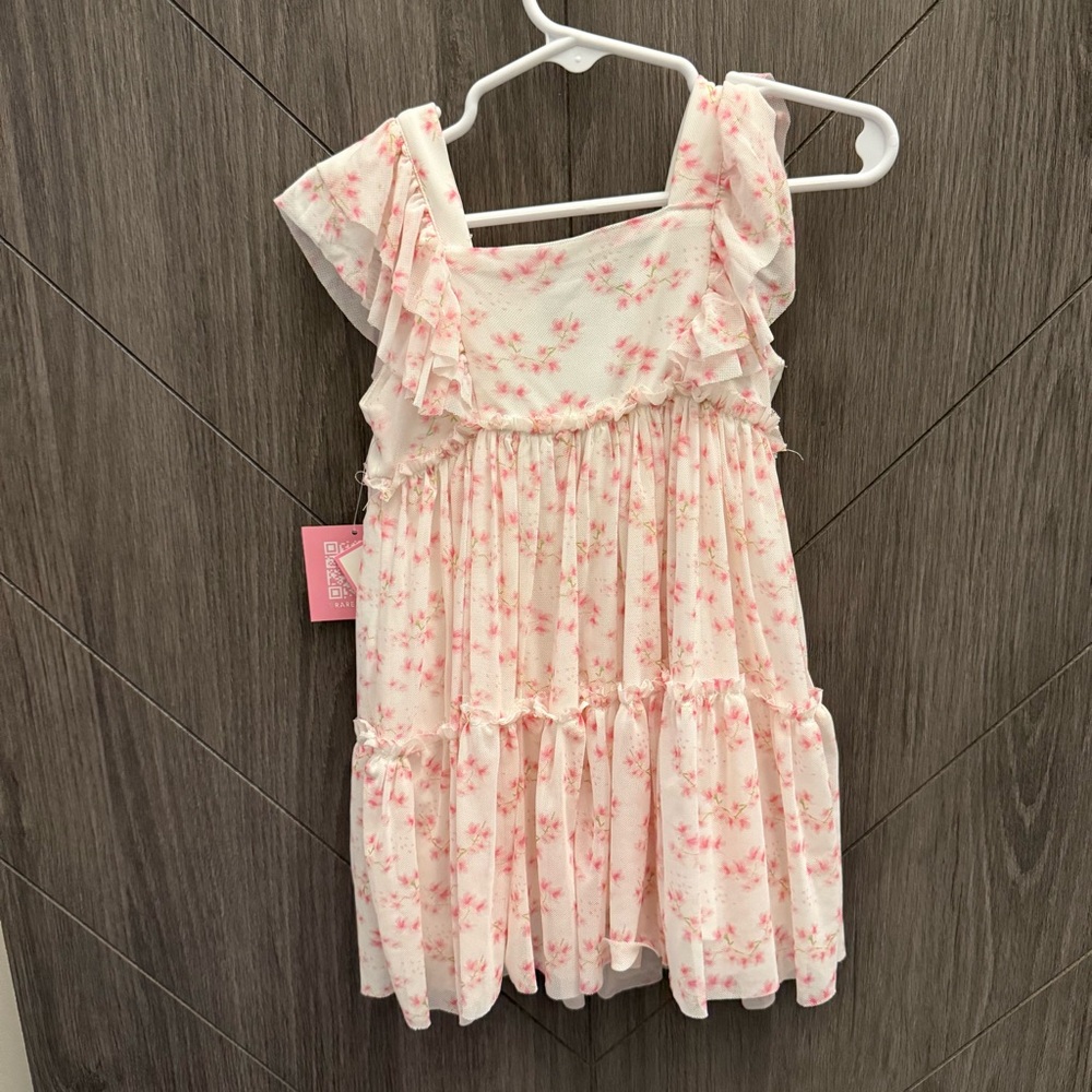 Rare Editions Pink Floral Dress